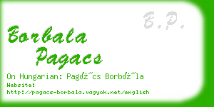 borbala pagacs business card